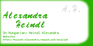 alexandra heindl business card